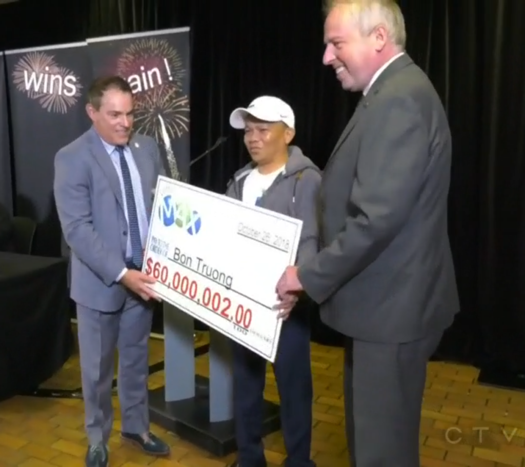 Bon Truong lottery numbers winner