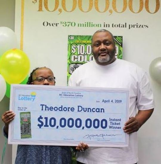 lottery winner retires body