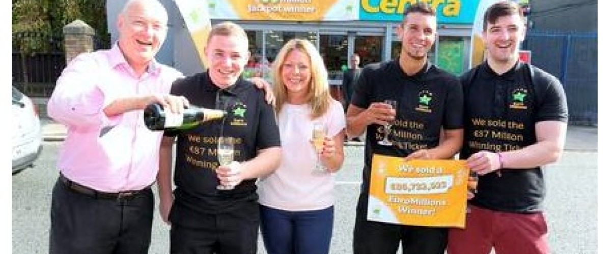 Party Time at Store that sold €86.7m EuroMillions ticket