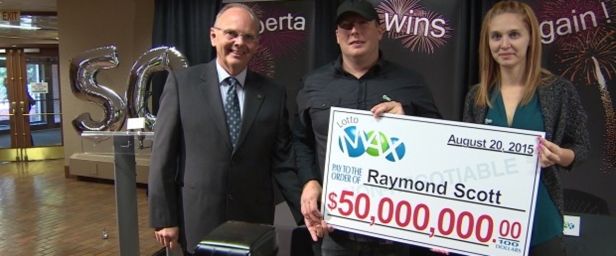 Alberta residents win $50 million Lotto Max prize and can finally take a honeymoon