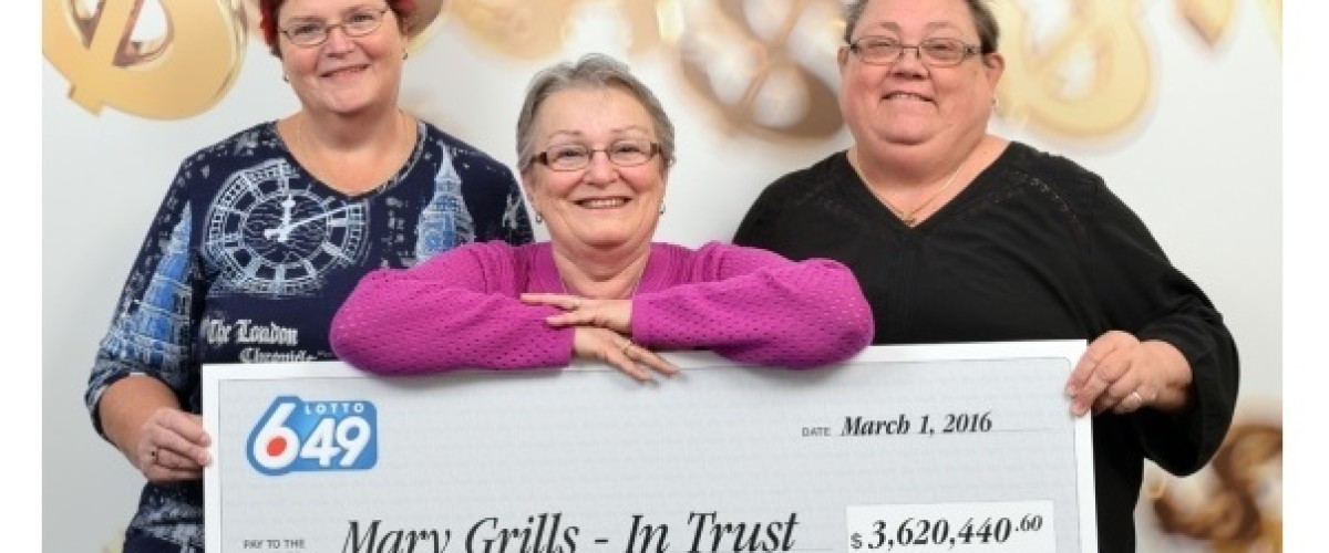 Three friends share $3.6 million in winning Canadian Lotto 649 draw