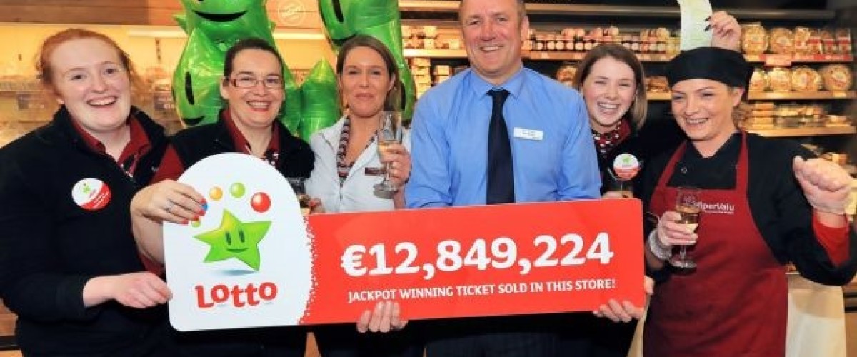 €12.9 million Irish Lotto jackpot was sold by lucky store manager