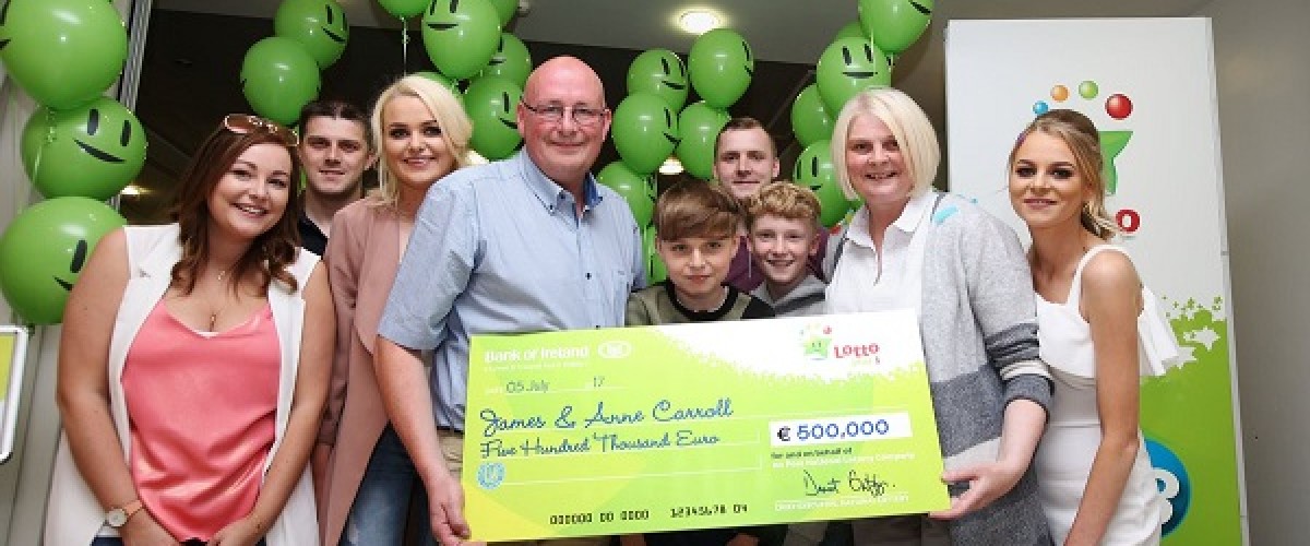 Kildare Irish Lotto winner vows to share his prize with family