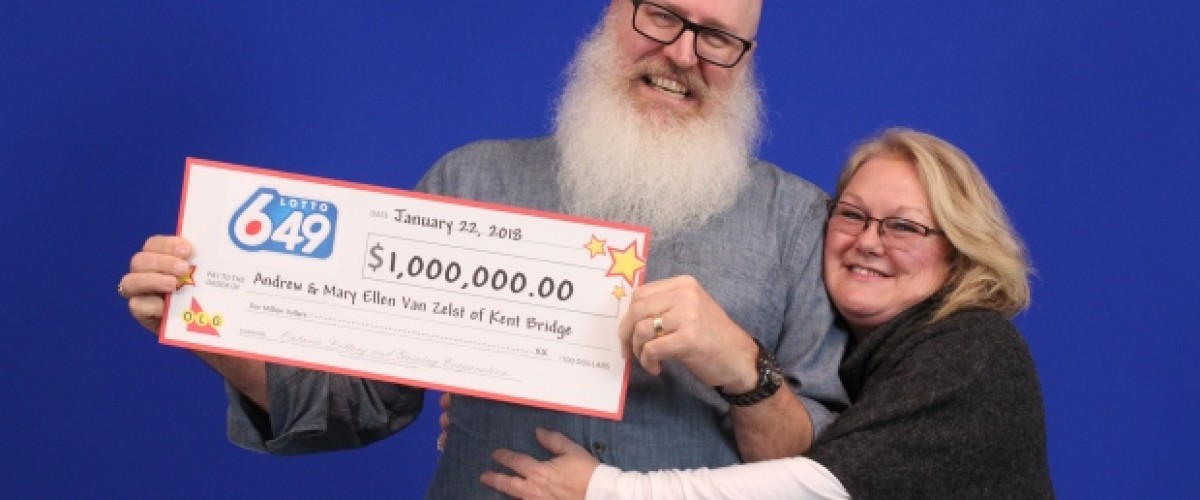 Ontario couple claim $1 million Lotto 649 prize after a month