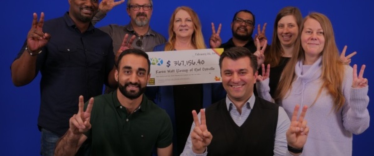 Ontario colleagues win over $350,000 on the Canadian Lotto Max