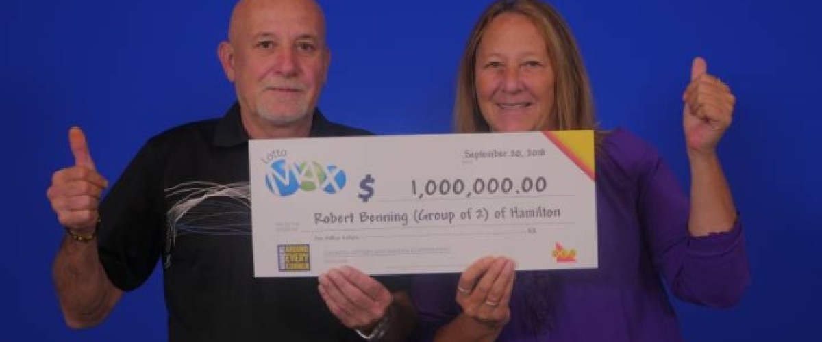 Ontario couple celebrate Lotto Max win with engagement