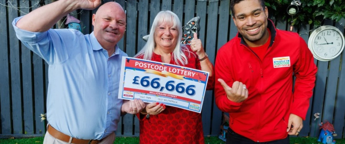 £66,666 Postcode Lottery Win for Mrs Christmas