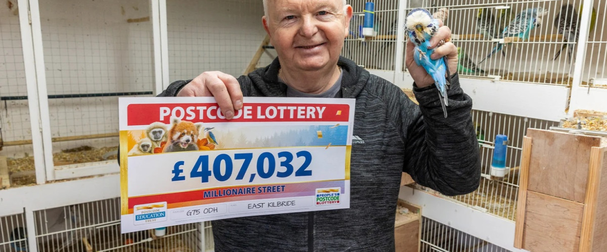 Budgie Breeder Flying High after £407,032 Postcode Lottery Win