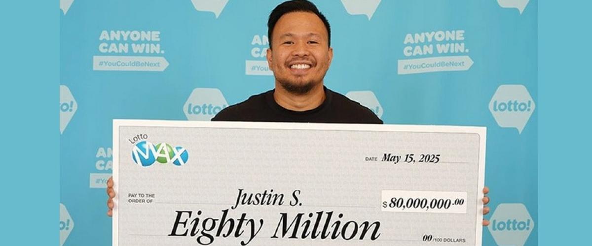 Tearful Winner Claims Record $80 million Lotto Max Jackpot