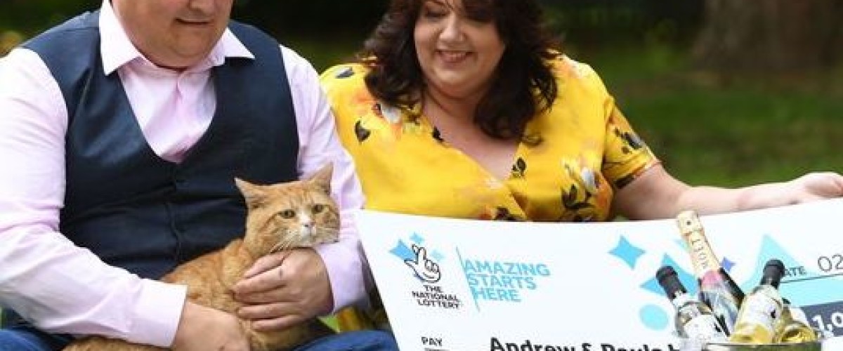 Devon couple thank their cat for lottery scratch card win