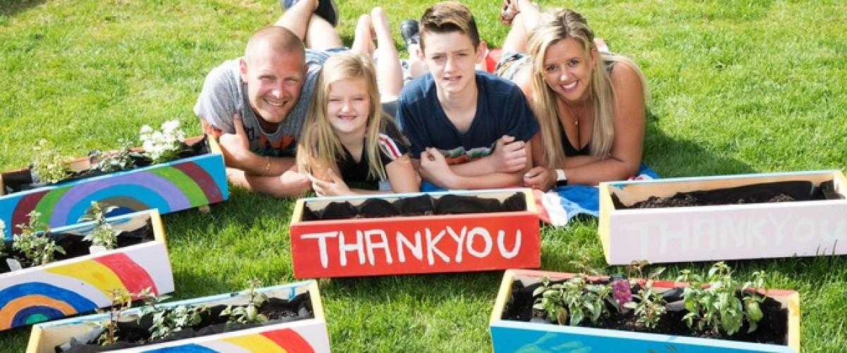 EuroMillions Winners Busy Making Planter Boxes for local schools